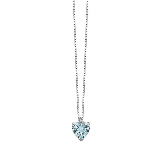 Collana Donna Oro Donna Luce in Oro bianco Acquamarina 1.10 Ct DHPA7183.002 - DHPA7183.002
